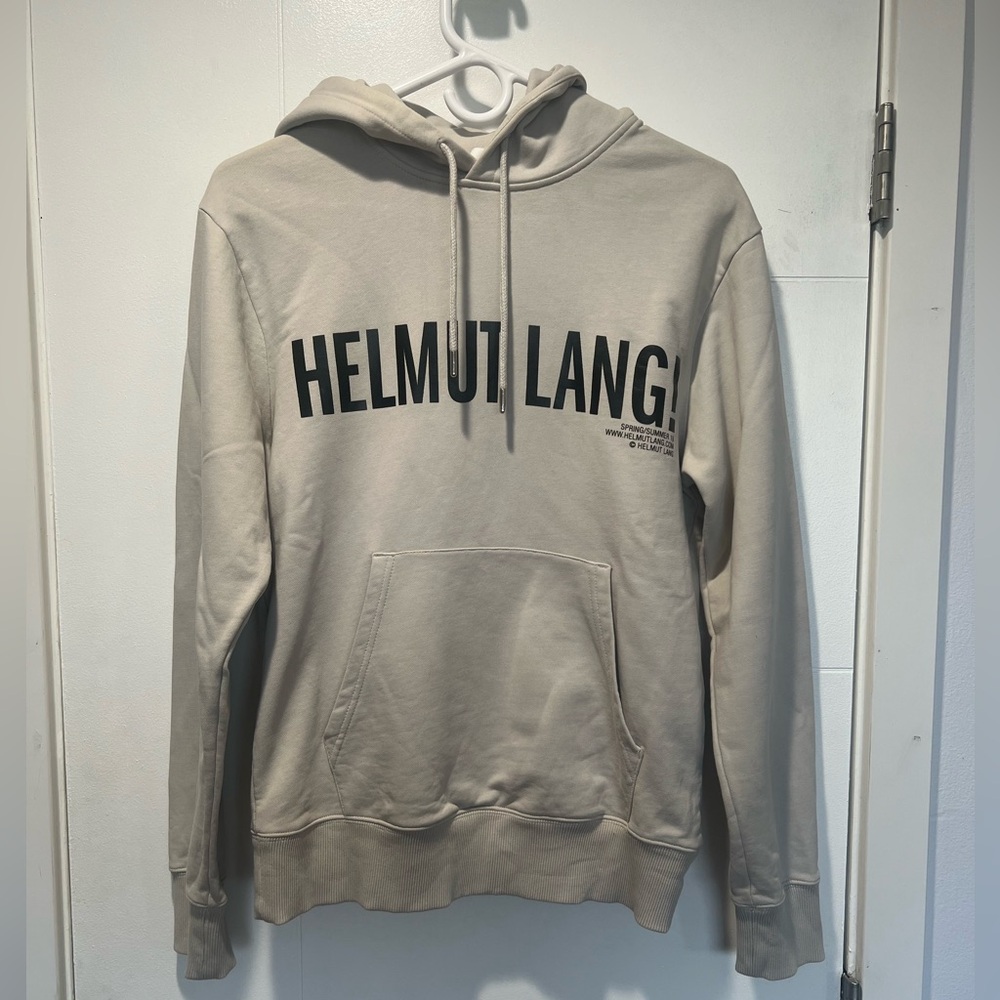 Helmut Lang Spring/Summer 2019 Tan Hoodie